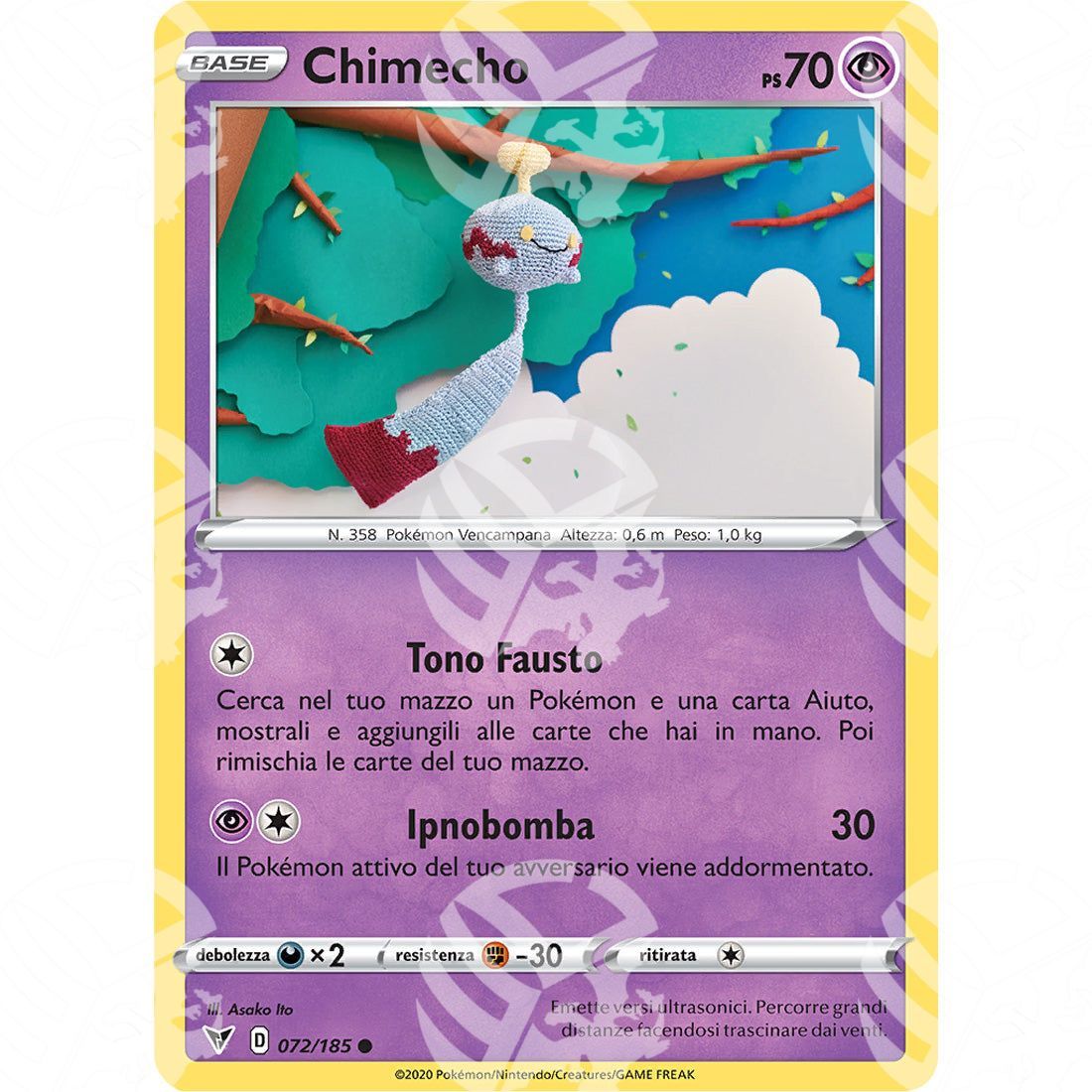 Voltaggio Sfolgorante - Chimecho - 072/185 - Warcard - Voltaggio Sfolgorante - Chimecho - 072/185 i prezzi più bassi sul mercato, solo da www.warcardshop.com! Carte singole, box, buste e mazzi.