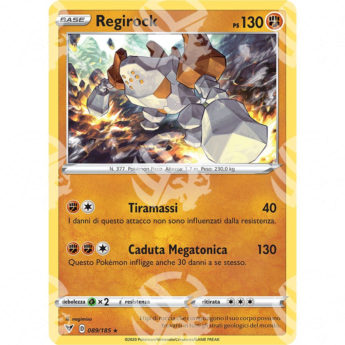 Voltaggio Sfolgorante - Regirock - Holo Rare 089/185 - Warcard - Voltaggio Sfolgorante - Regirock - Holo Rare 089/185 i prezzi più bassi sul mercato, solo da www.warcardshop.com! Carte singole, box, buste e mazzi.