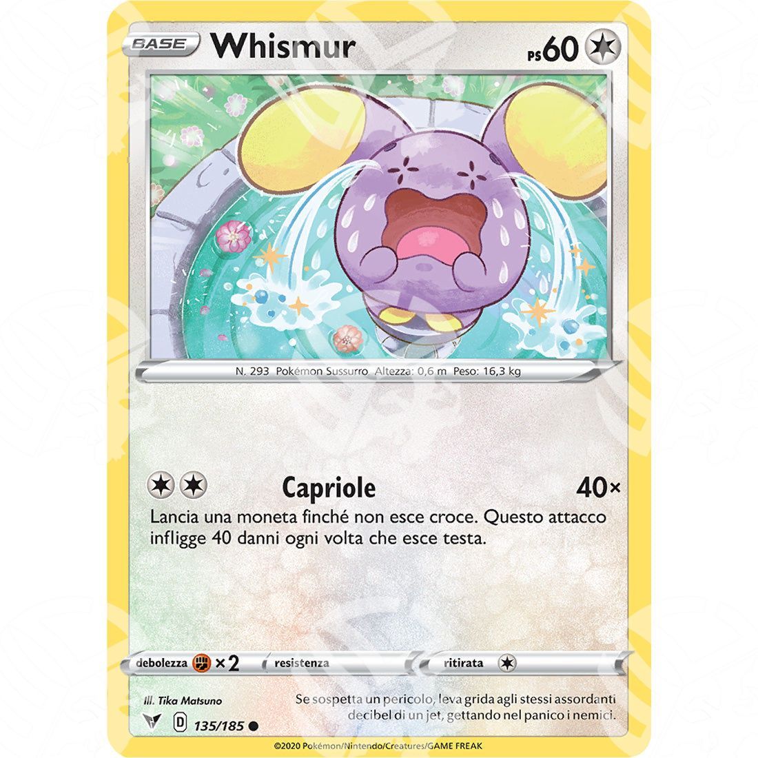 Voltaggio Sfolgorante - Whismur - 135/185 - Warcard - Voltaggio Sfolgorante - Whismur - 135/185 i prezzi più bassi sul mercato, solo da www.warcardshop.com! Carte singole, box, buste e mazzi.