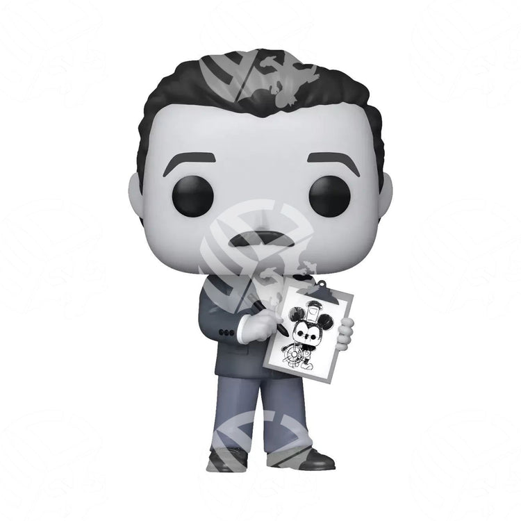 Walt DIsney with Drawing Limited Edition 9cm - Warcard