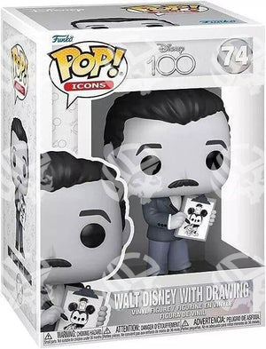 Walt DIsney with Drawing Limited Edition 9cm - Warcard