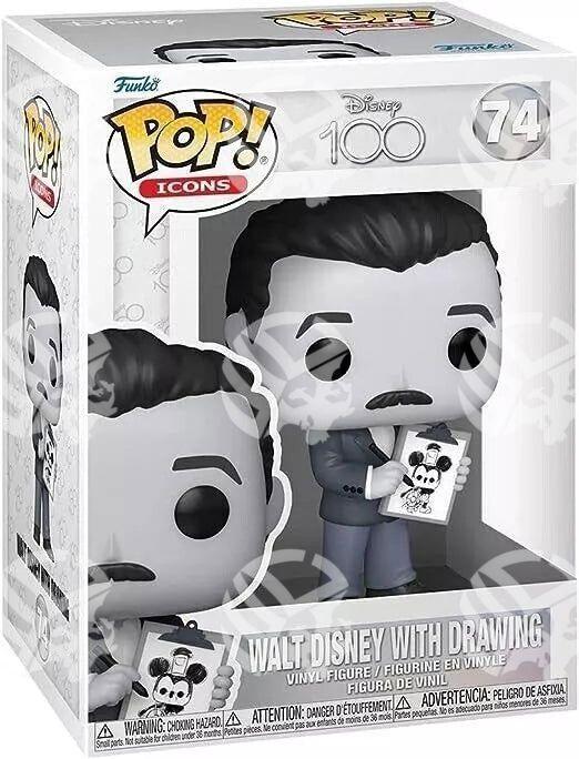Walt DIsney with Drawing Limited Edition 9cm - Warcard