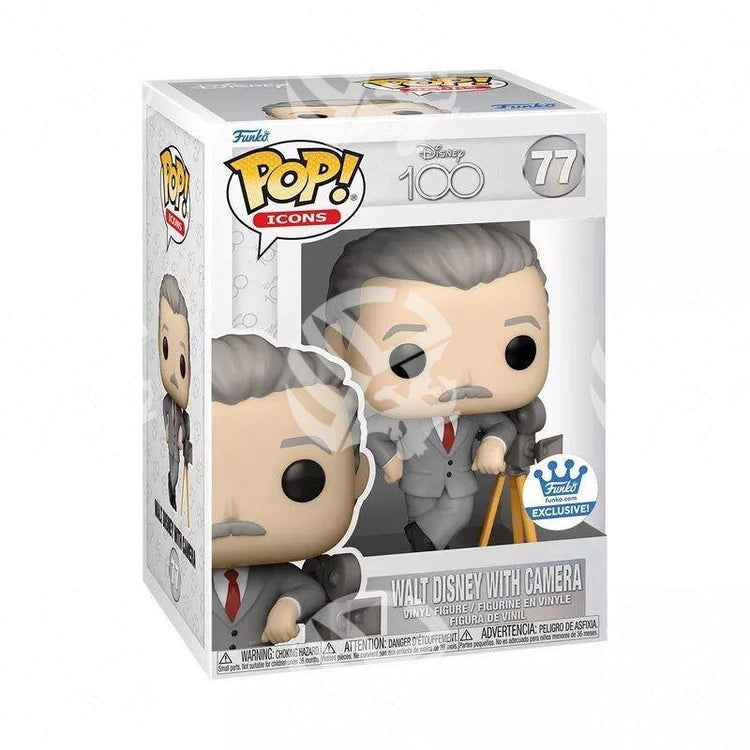 Walt Disney with Camera 9cm - Warcard
