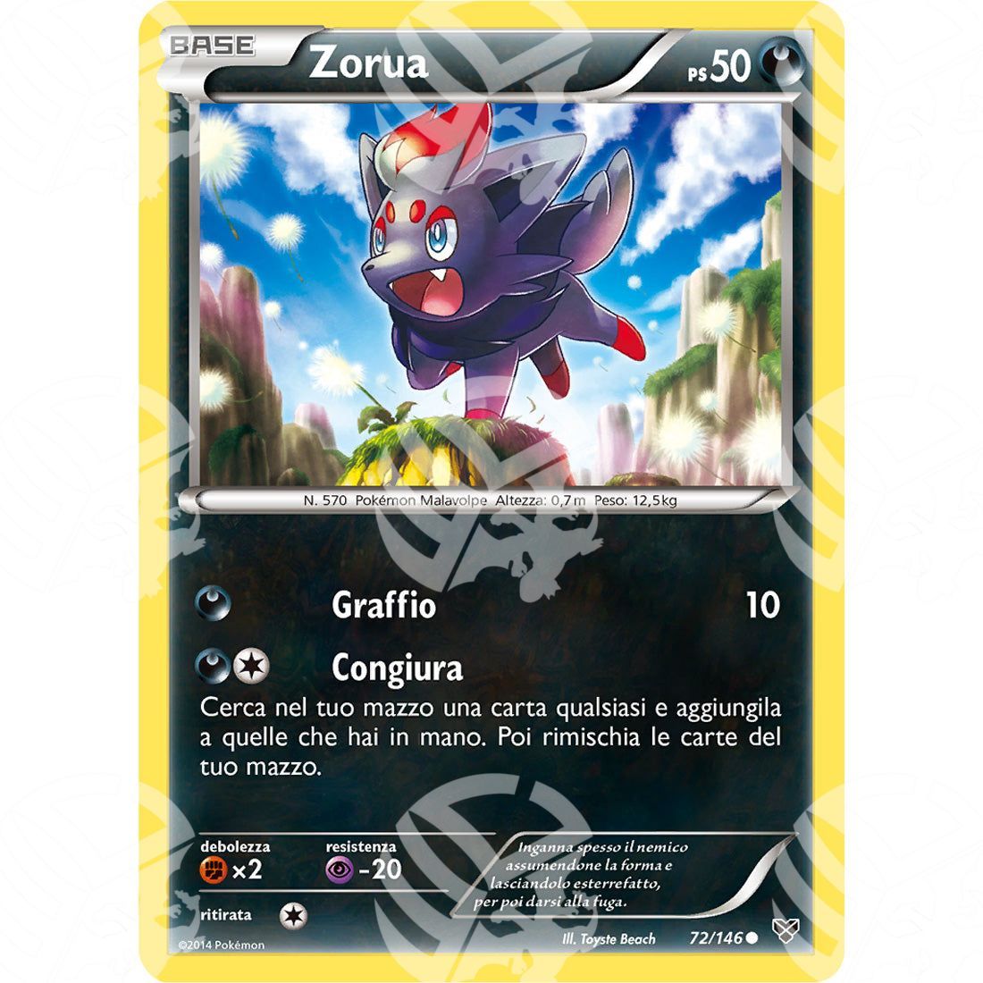 XY - Zorua - 72/146 - Warcard - XY - Zorua - 72/146 i prezzi più bassi sul mercato, solo da www.warcardshop.com! Carte singole, box, buste e mazzi.