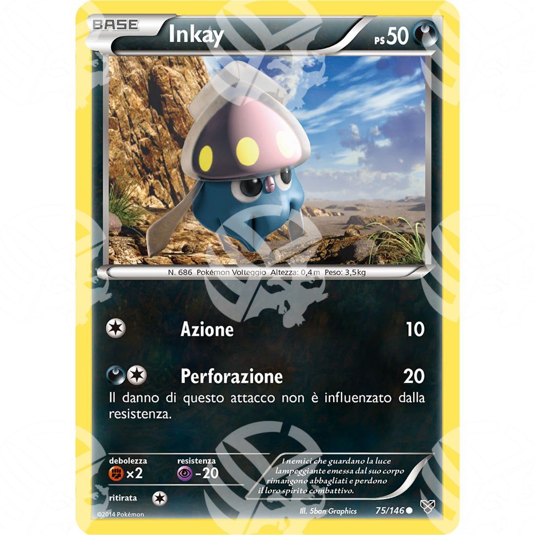 XY - Inkay - 75/146 - Warcard - XY - Inkay - 75/146 i prezzi più bassi sul mercato, solo da www.warcardshop.com! Carte singole, box, buste e mazzi.
