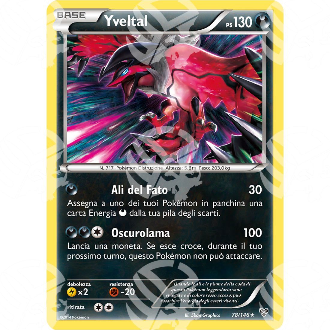 XY - Yveltal - 78/146 - Warcard - XY - Yveltal - 78/146 i prezzi più bassi sul mercato, solo da www.warcardshop.com! Carte singole, box, buste e mazzi.