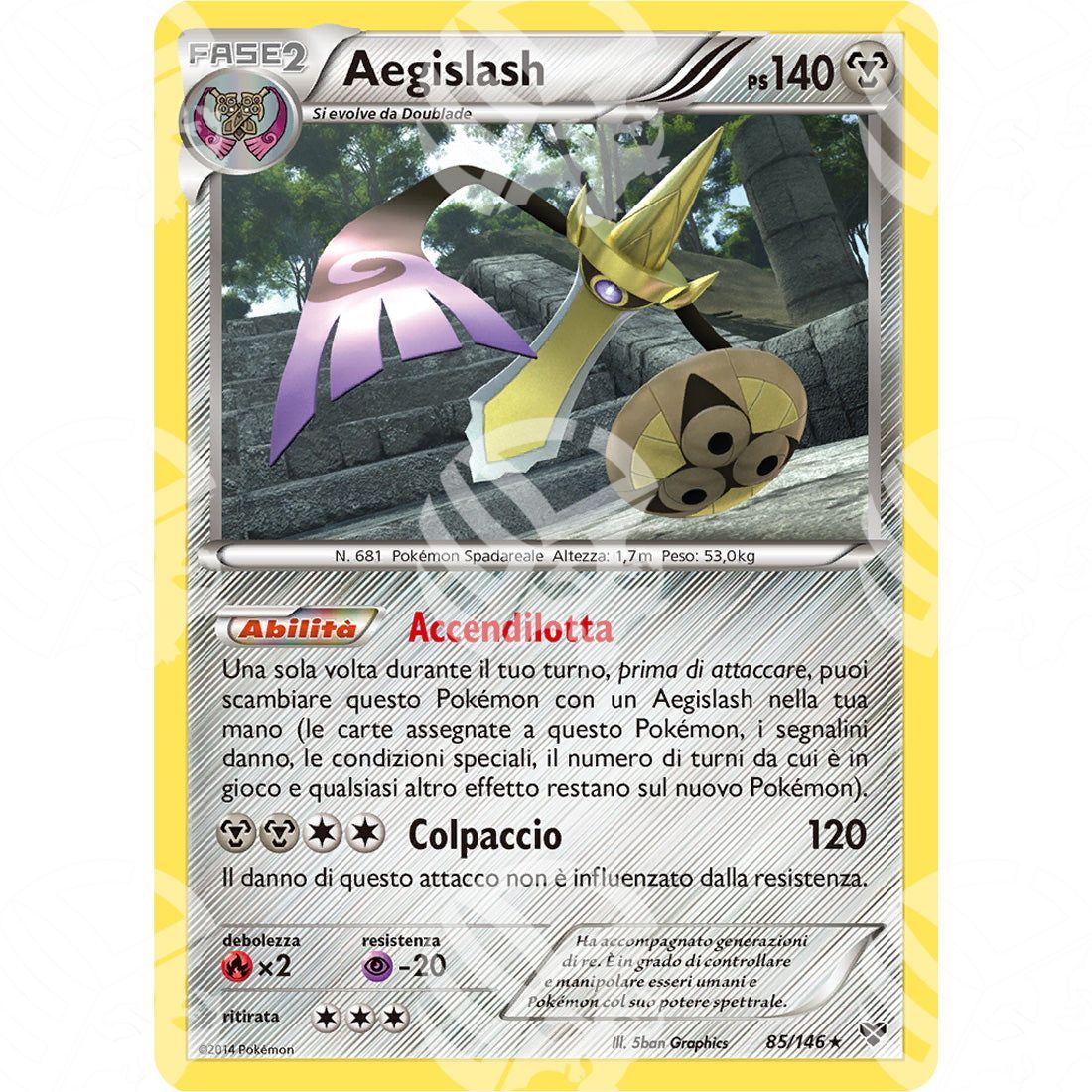 XY - Aegislash - 85/146 - Warcard - XY - Aegislash - 85/146 i prezzi più bassi sul mercato, solo da www.warcardshop.com! Carte singole, box, buste e mazzi.