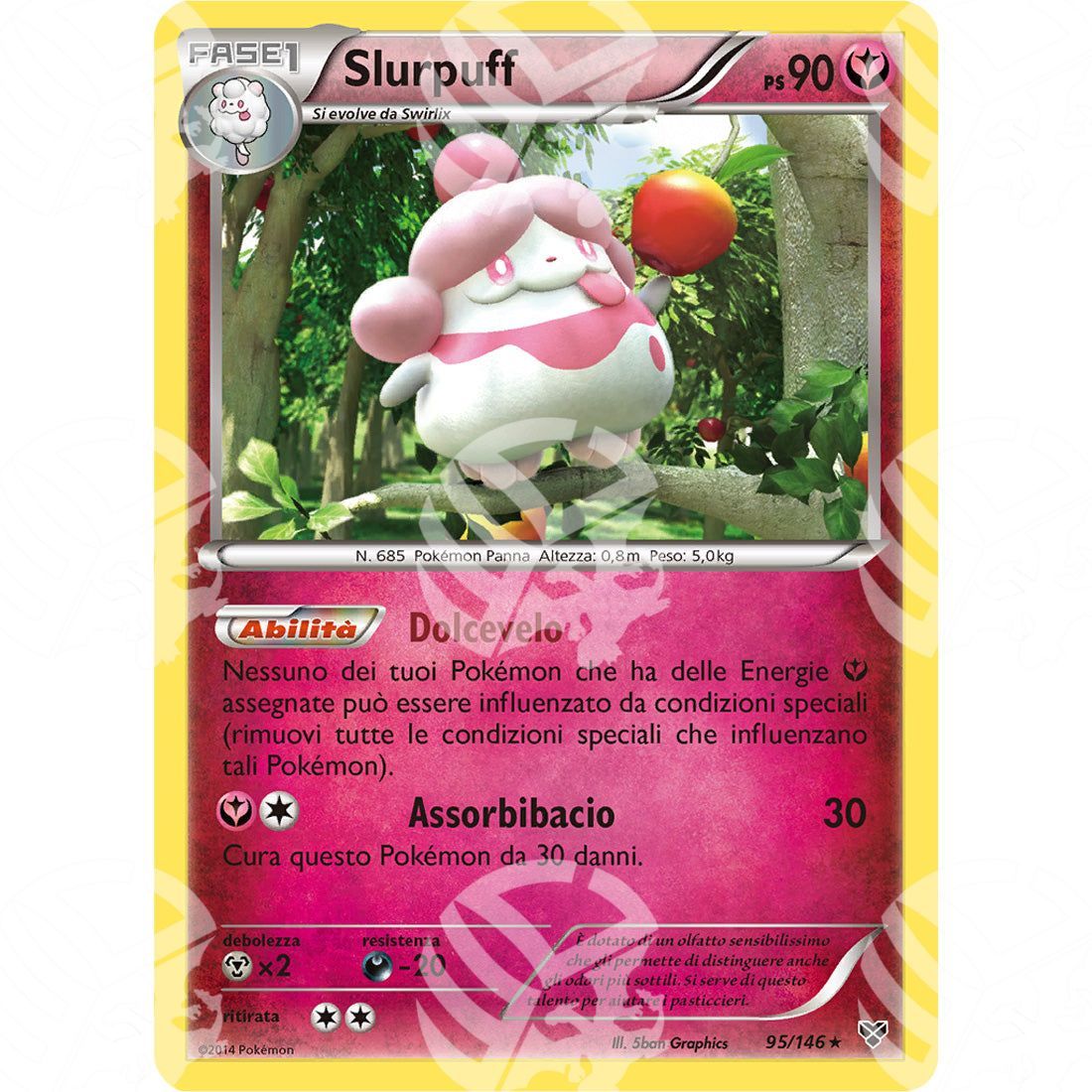 XY - Slurpuff - Holo Rare 95/146 - Warcard - XY - Slurpuff - Holo Rare 95/146 i prezzi più bassi sul mercato, solo da www.warcardshop.com! Carte singole, box, buste e mazzi.