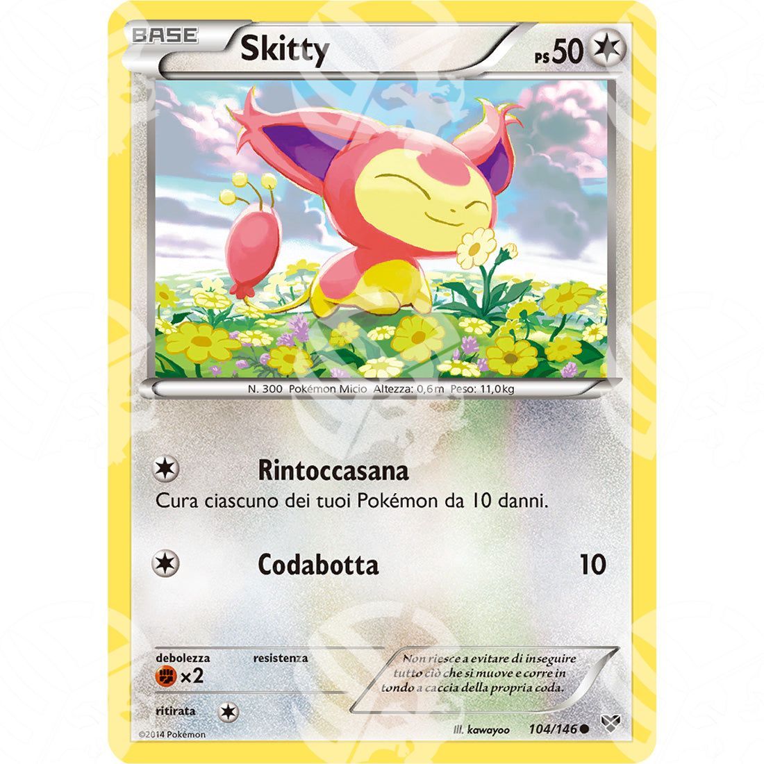 XY - Skitty - 104/146 - Warcard - XY - Skitty - 104/146 i prezzi più bassi sul mercato, solo da www.warcardshop.com! Carte singole, box, buste e mazzi.
