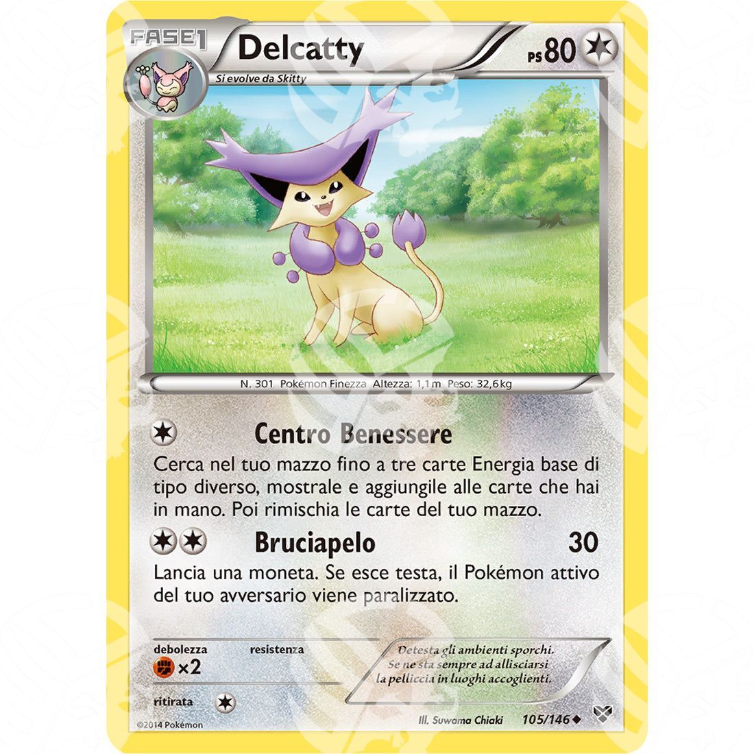 XY - Delcatty - 105/146 - Warcard - XY - Delcatty - 105/146 i prezzi più bassi sul mercato, solo da www.warcardshop.com! Carte singole, box, buste e mazzi.