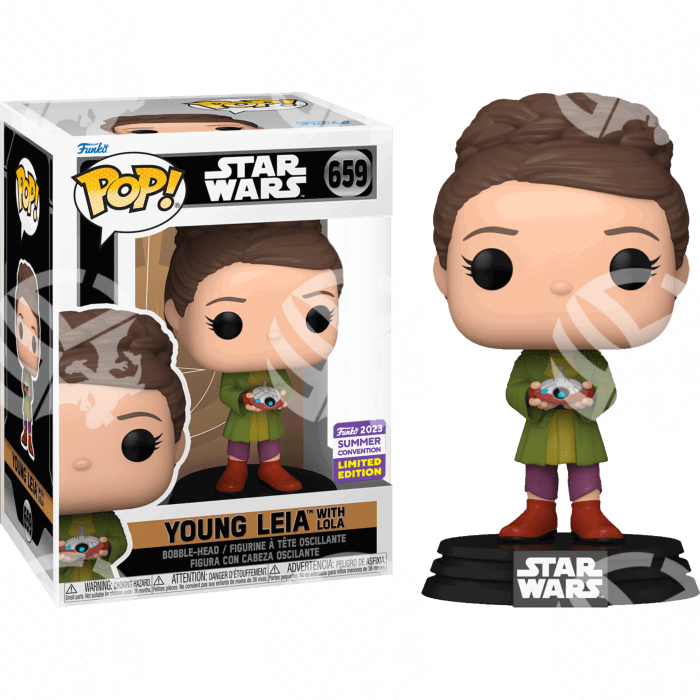 Young Leia with Lola 9cm Summer Convention - Warcard