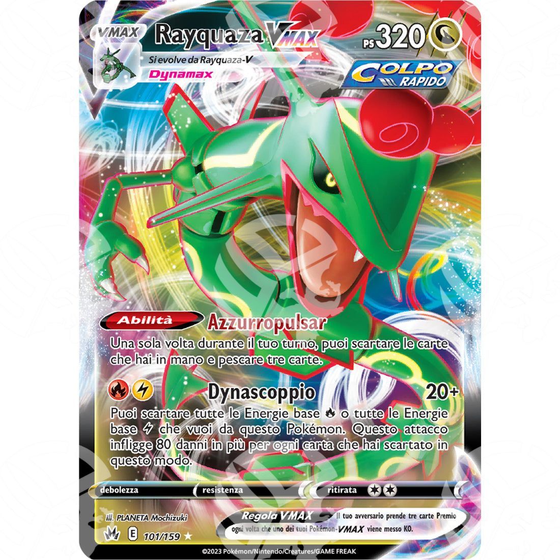Zenit Regale - Rayquaza VMAX - Ultra Rare 101/159 - Warcard - Zenit Regale - Rayquaza VMAX - Ultra Rare 101/159 i prezzi più bassi sul mercato, solo da www.warcardshop.com! Carte singole, box, buste e mazzi.