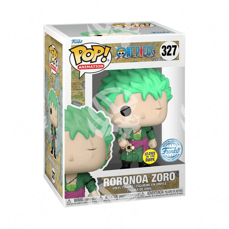 Zoro 9 cm Glows in the Dark - Warcard