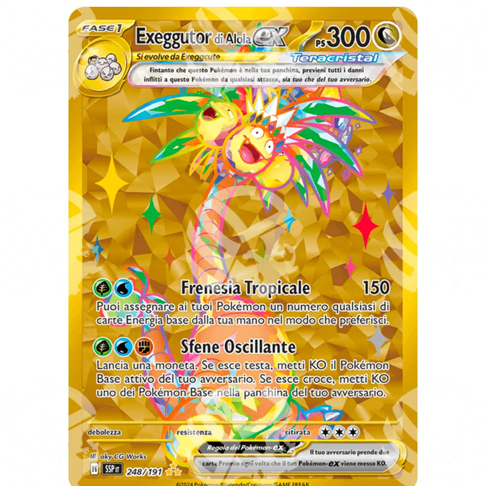 Scintille Folgoranti - Alolan Exeggutor ex - Gold Secret Rare | 248/191