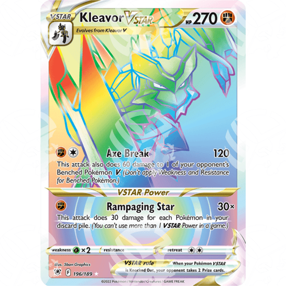 Lucentezza Siderale - Kleavor VSTAR - Secret Rare 196/189 - Warcard - Lucentezza Siderale - Kleavor VSTAR - Secret Rare 196/189 i prezzi più bassi sul mercato, solo da www.warcardshop.com! Carte singole, box, buste e mazzi.