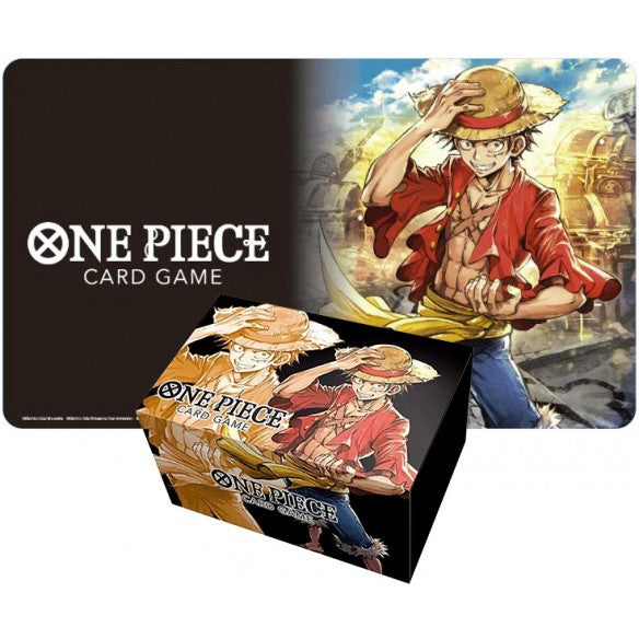 One Piece Card Game Playmat and Storage Box Set Luffy