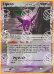 EX Specie Delta - Espeon δ Delta Species - Holo Rare 4/113 - Warcard