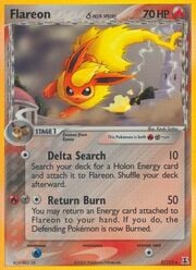 EX Specie Delta - Flareon δ Delta Species - Holo Rare 5/113