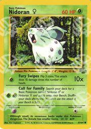 Jungle - Nidoran ♀ - 57/64 - Warcard