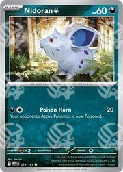 151 - Nidoran ♀ - 029/165 - Warcard