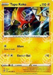 Fiamme Oscure - Tapu Koko - Holo Rare 061/189 - Warcard
