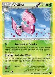 XY - Vivillon - Holo Rare 17/146 | Meadow Pink - Warcard