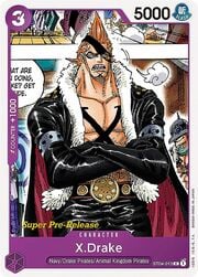 Starter Deck: Animal Kingdom Pirates - X.Drake - Super Pre-Release Stamp-ST04-013p -355