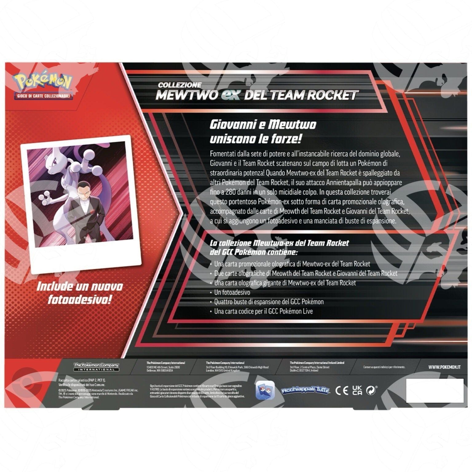 Collezione Mewtwo EX del Team Rocket - ITA