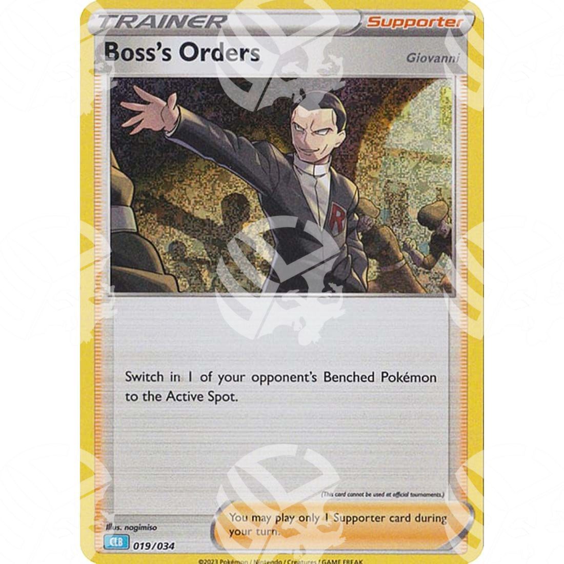 Classic: Blastoise & Suicune - Boss's Orders - 019/034 - Warcard