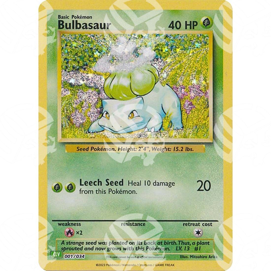 Classic: Venusaur & Lugia - Bulbasaur - 001/034 - Warcard