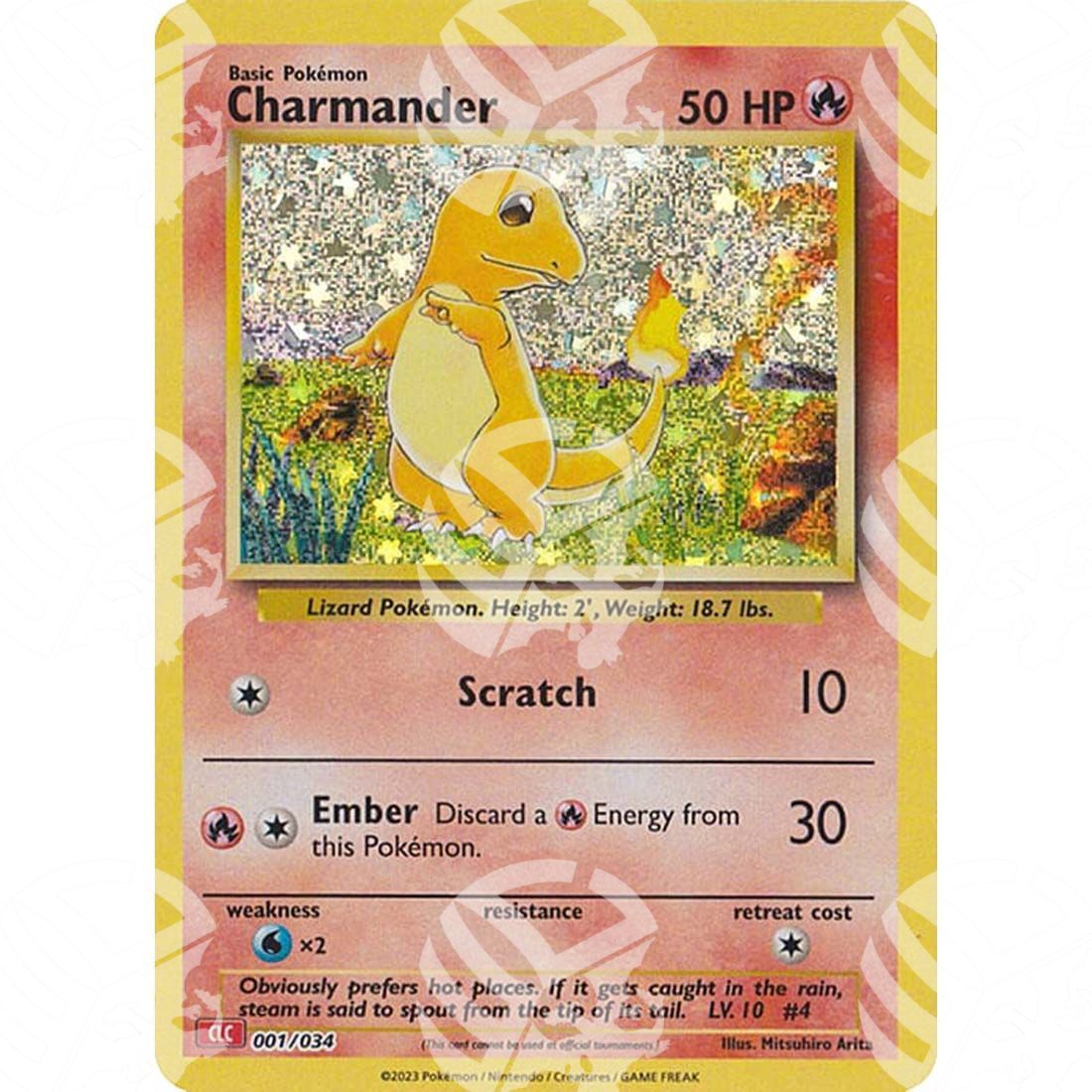 Classic: Charizard & Ho-Oh - Charmander - 001/034 - Warcard