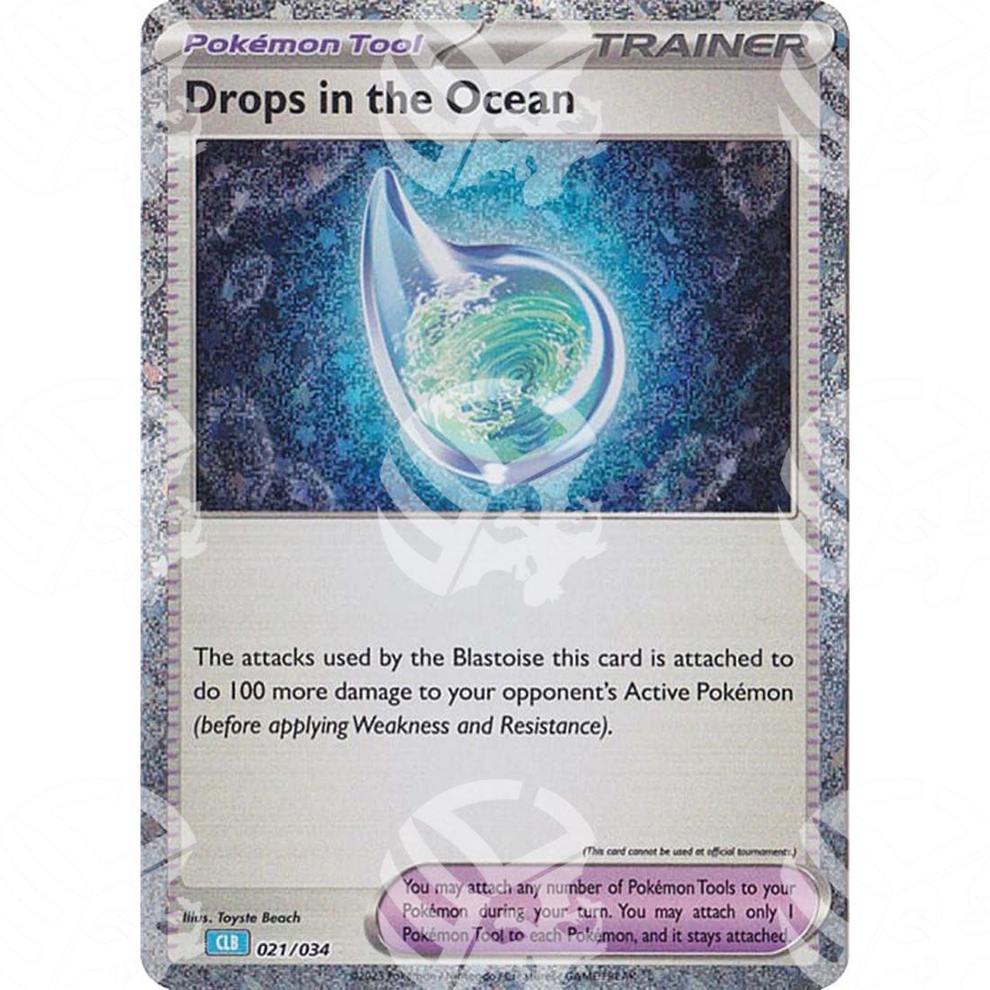 Classic: Blastoise & Suicune - Drops in the Ocean - 021/034 - Warcard