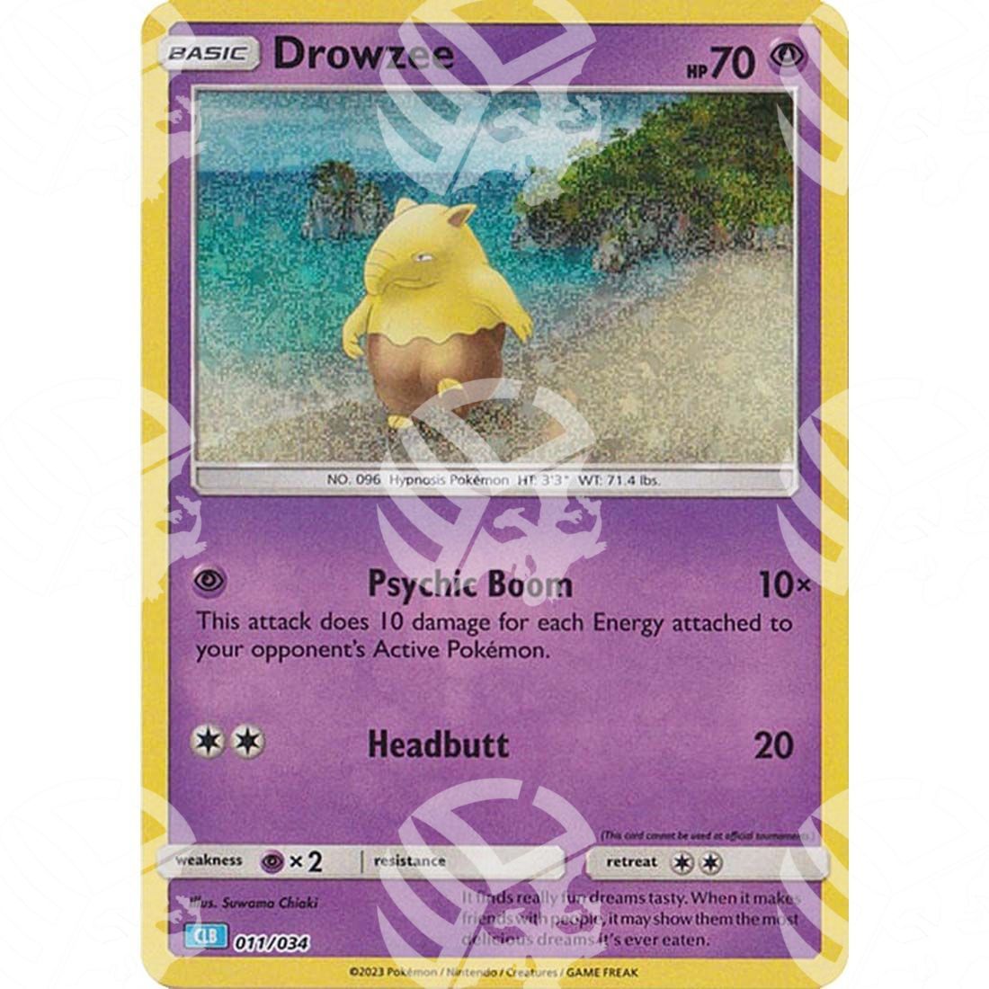Classic: Blastoise & Suicune - Drowzee - 011/034 - Warcard