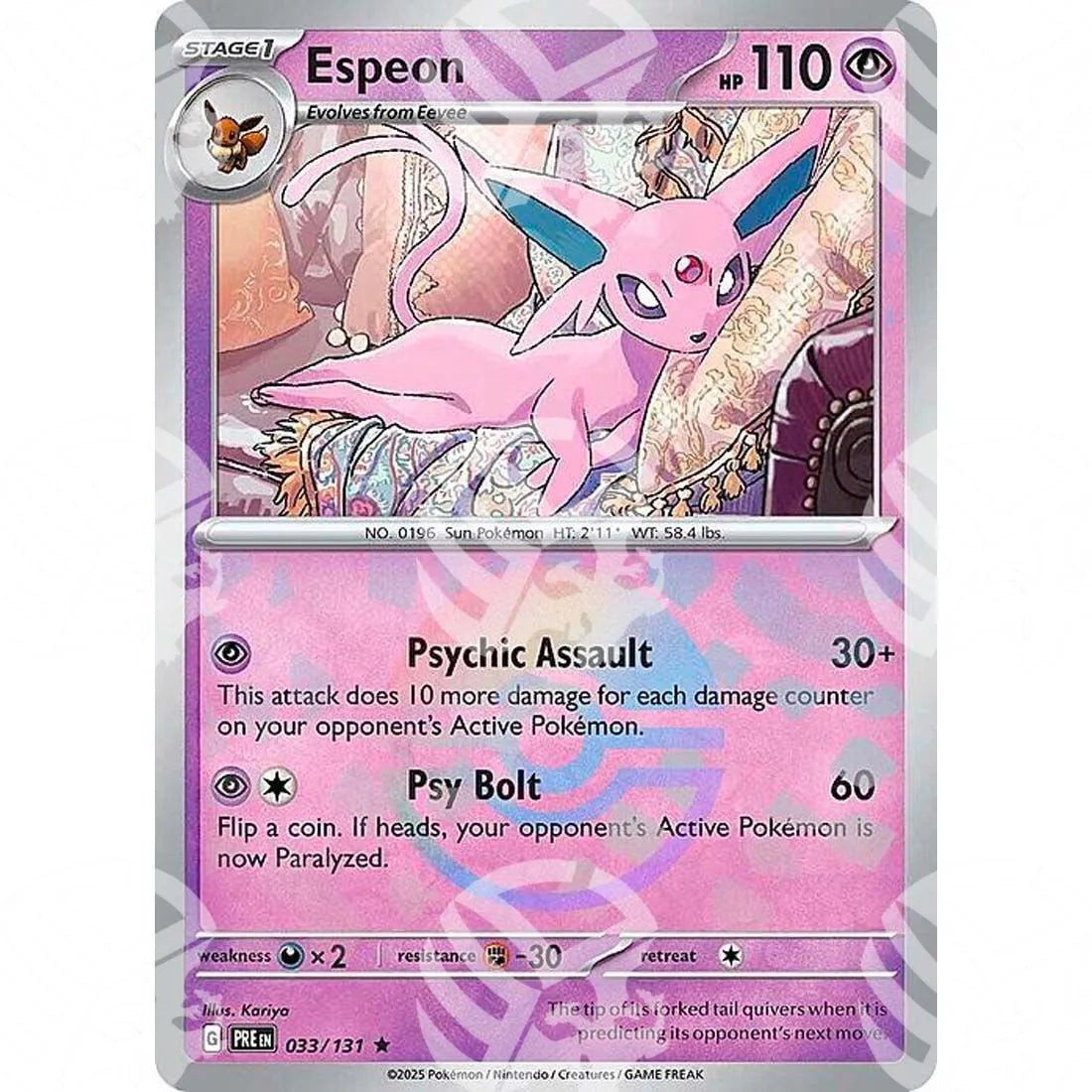 Evoluzioni Prismatiche - Espeon - Poké Ball Reverse Holo | 033/131