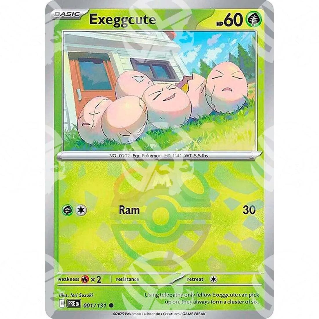 Evoluzioni Prismatiche - Exeggcute - Master Ball Reverse Holo | 001/131