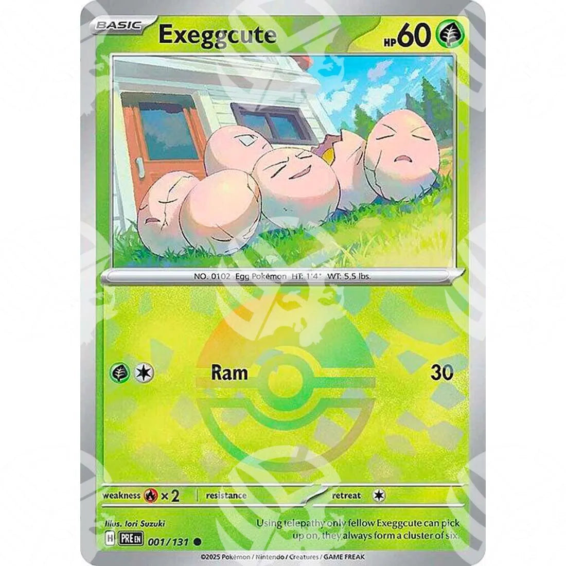 Evoluzioni Prismatiche - Exeggcute - Poké Ball Reverse Holo | 001/131