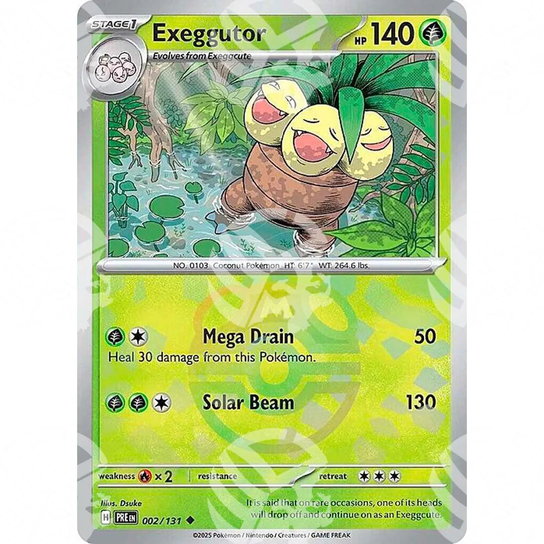 Evoluzioni Prismatiche - Exeggutor - Master Ball Reverse Holo | 002/131
