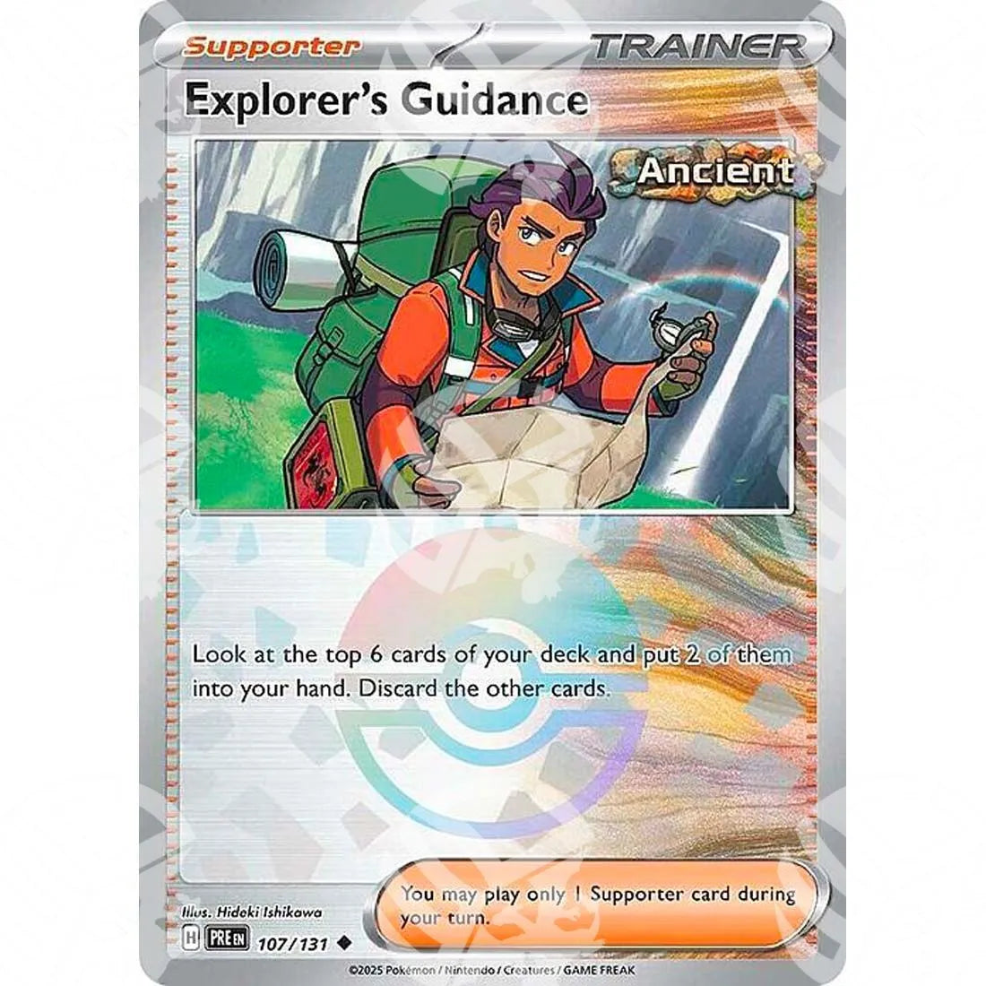 Evoluzioni Prismatiche - Explorer's Guidance - Poké Ball Reverse Holo | 107/131