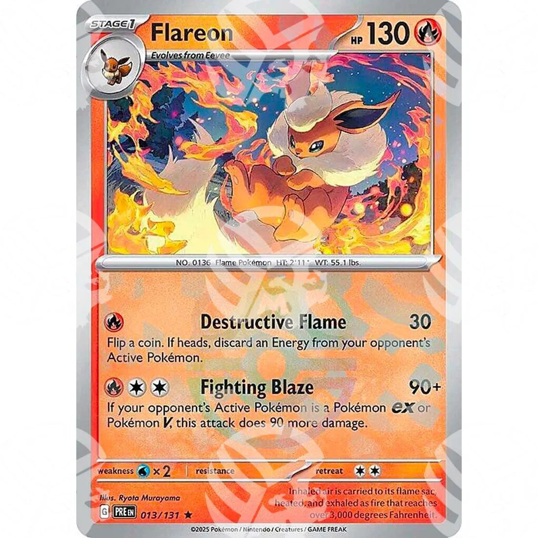 Evoluzioni Prismatiche - Flareon - Master Ball Reverse Holo | 013/131