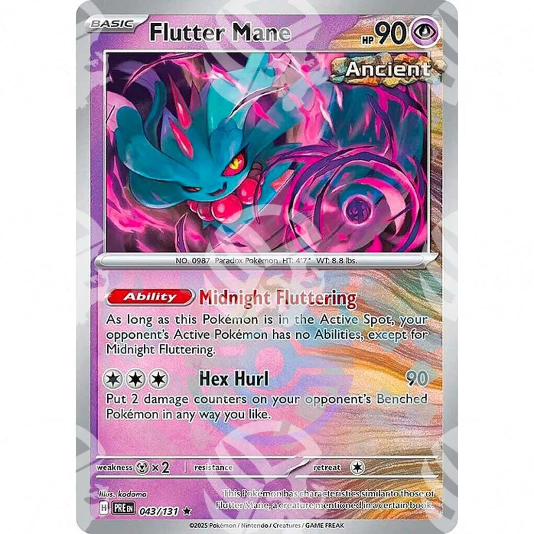 Evoluzioni Prismatiche - Flutter Mane - Master Ball Reverse Holo | 043/131
