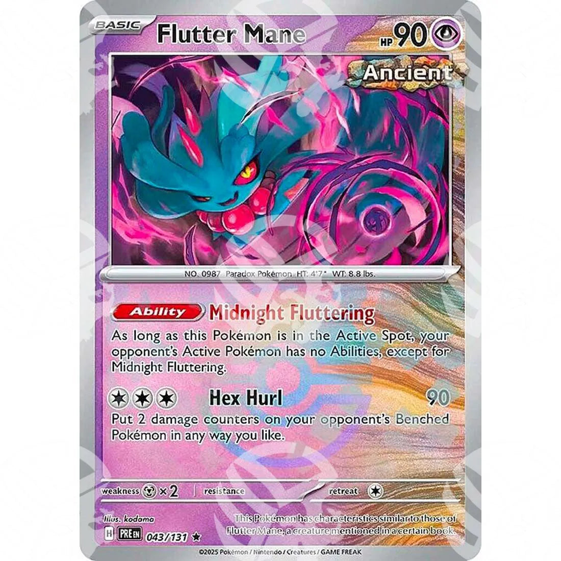 Evoluzioni Prismatiche - Flutter Mane - Poké Ball Reverse Holo | 043/131
