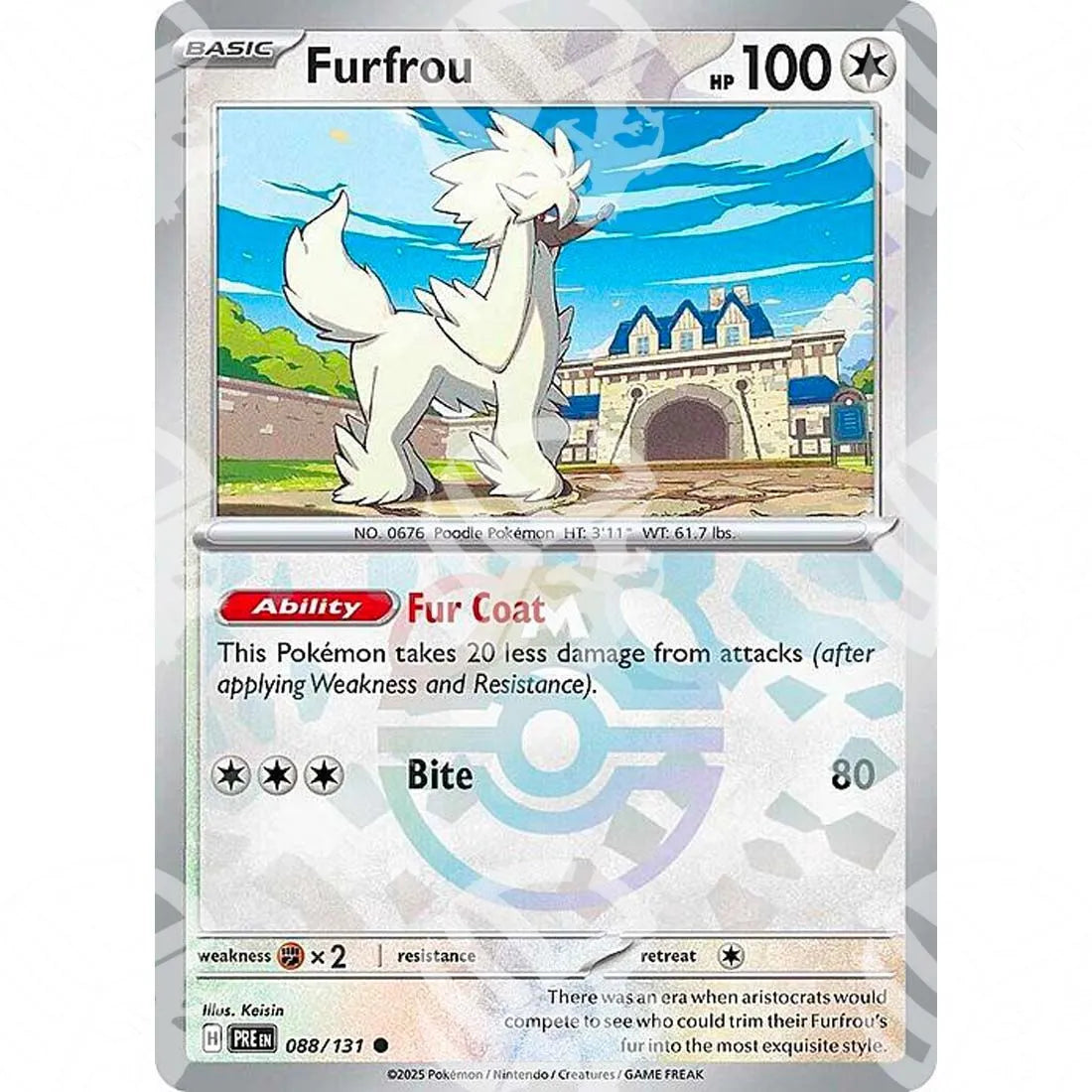 Evoluzioni Prismatiche - Furfrou - Master Ball Reverse Holo | 088/131