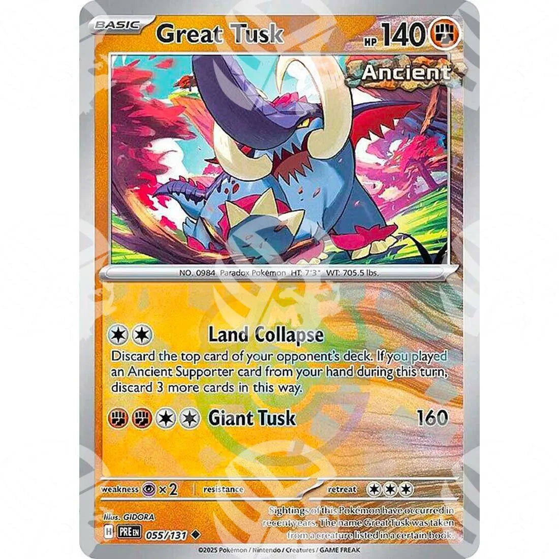 Evoluzioni Prismatiche - Great Tusk - Master Ball Reverse Holo | 055/131