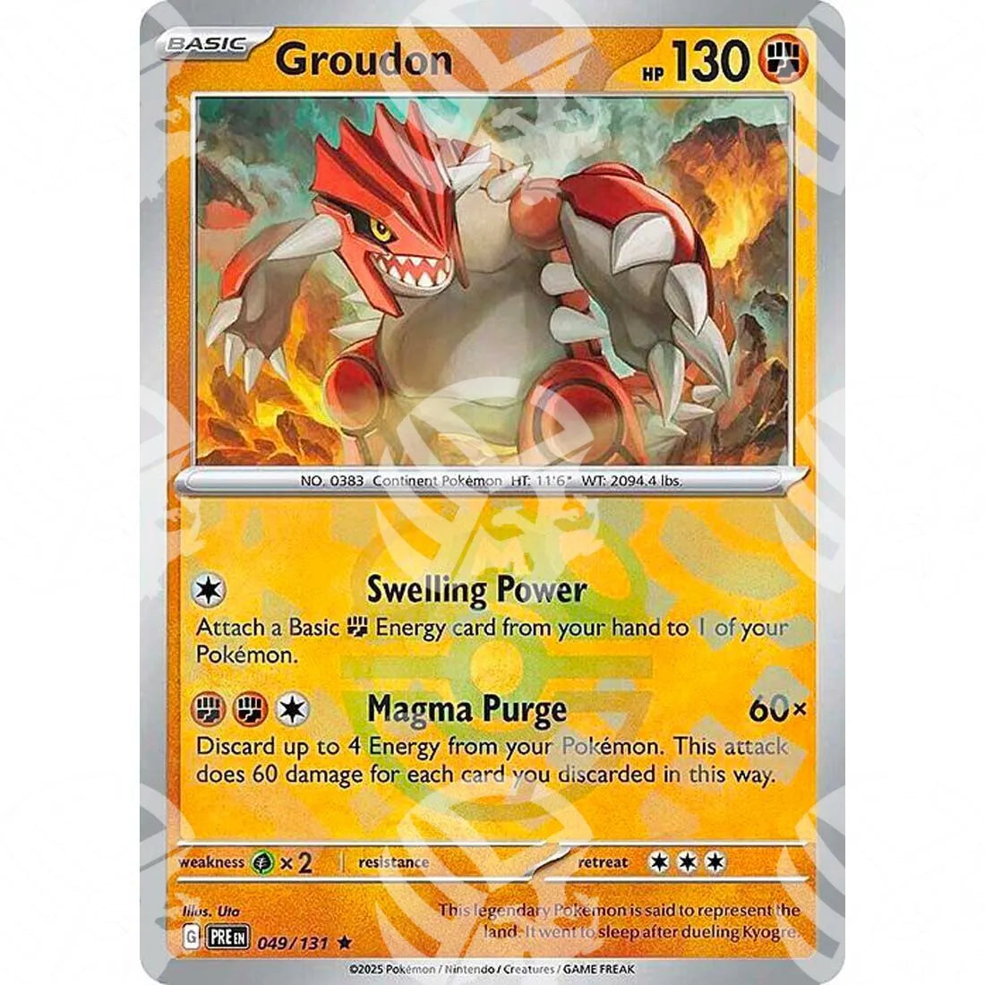 Evoluzioni Prismatiche - Groudon - Master Ball Reverse Holo | 049/131