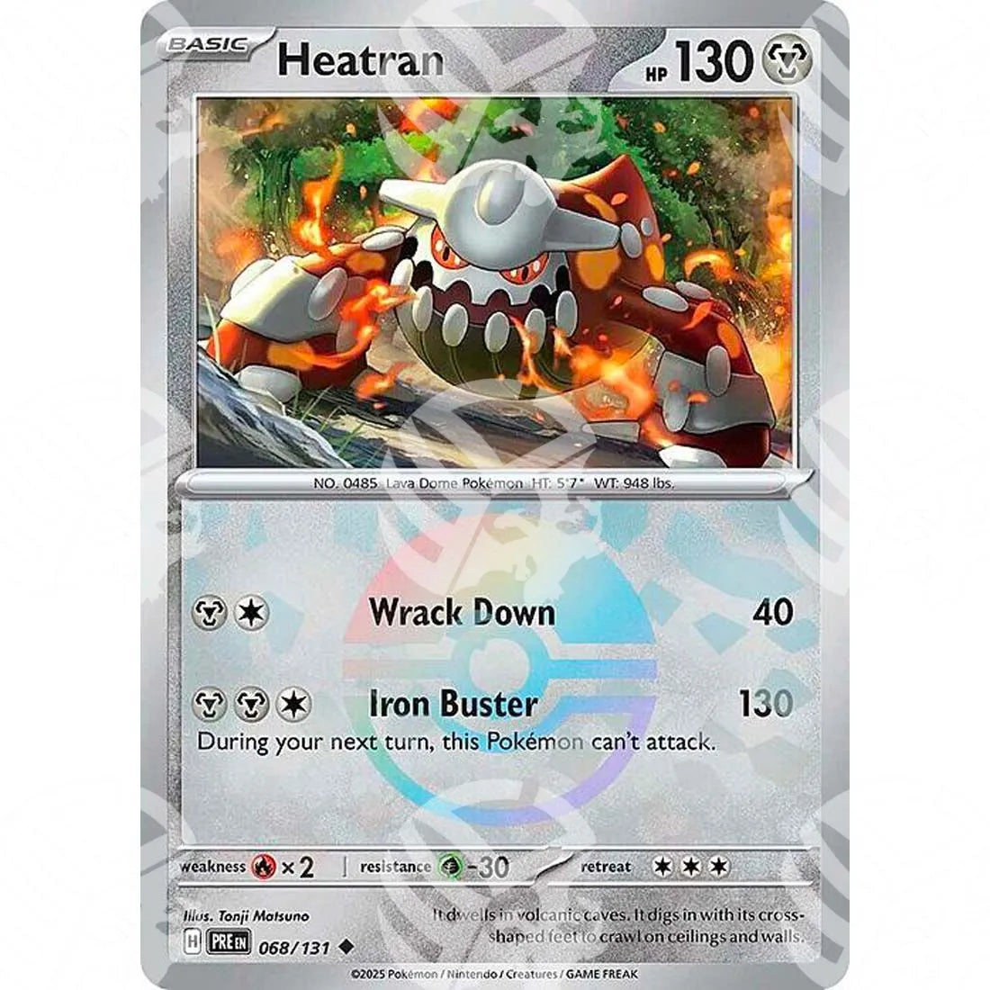 Evoluzioni Prismatiche - Heatran - Poké Ball Reverse Holo | 068/131