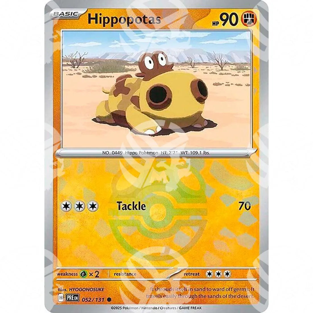 Evoluzioni Prismatiche - Hippopotas - Master Ball Reverse Holo | 052/131