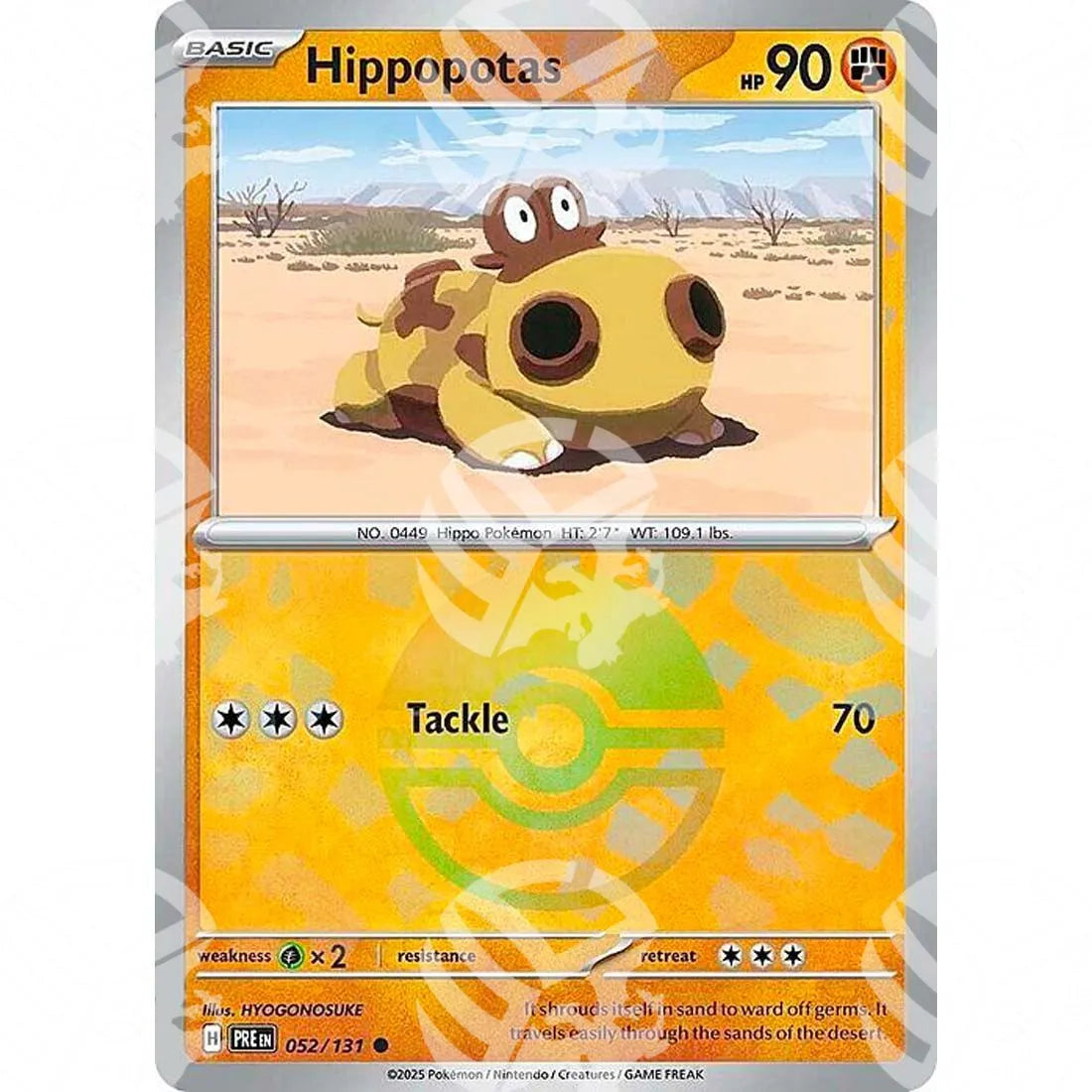 Evoluzioni Prismatiche - Hippopotas - Poké Ball Reverse Holo | 052/131