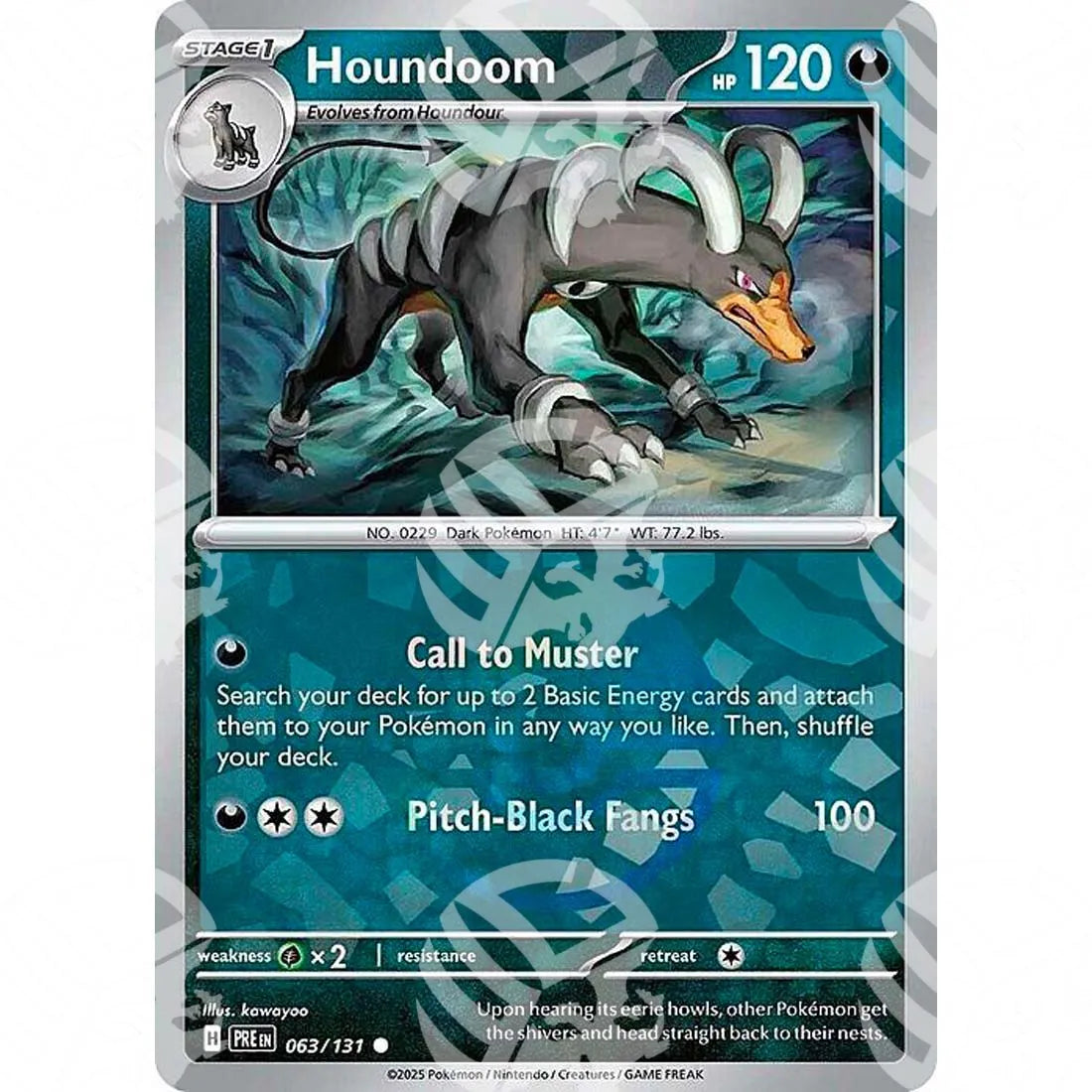 Evoluzioni Prismatiche - Houndoom - Poké Ball Reverse Holo | 063/131