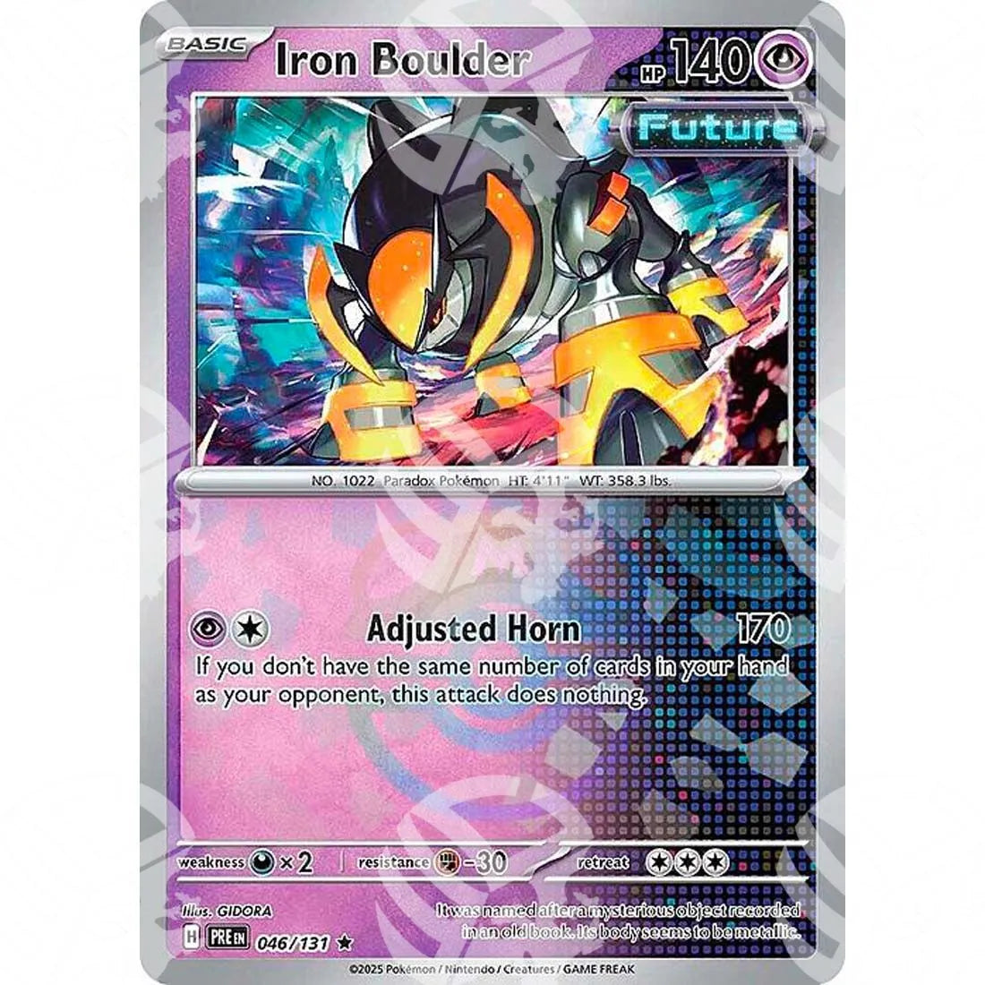 Evoluzioni Prismatiche - Iron Boulder - Master Ball Reverse Holo | 046/131
