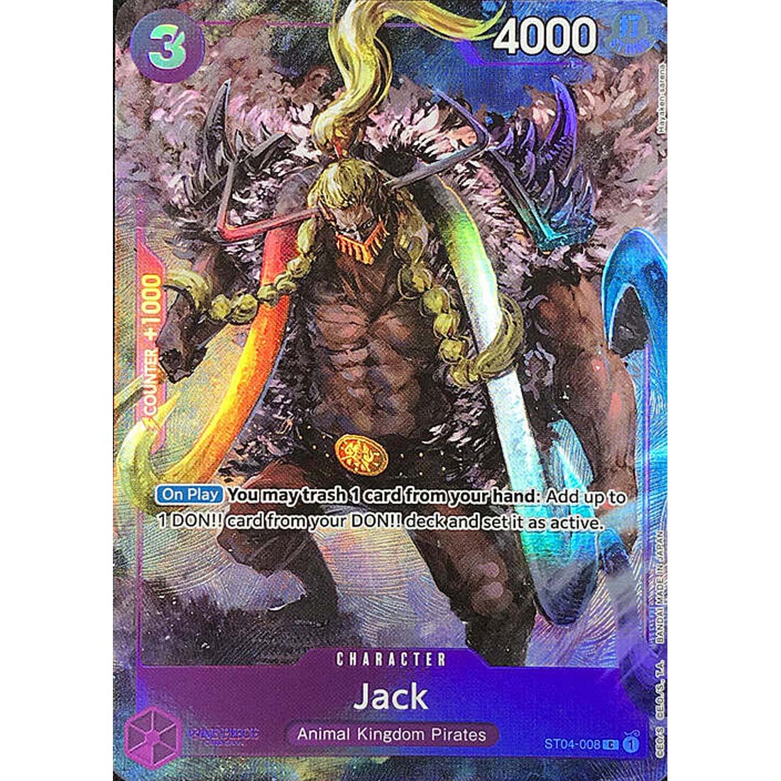 Promo One Piece - Jack - Premium Card Collection | BANDAI CARD GAMES Fest. 23-24 Edition-ST04-008 -215